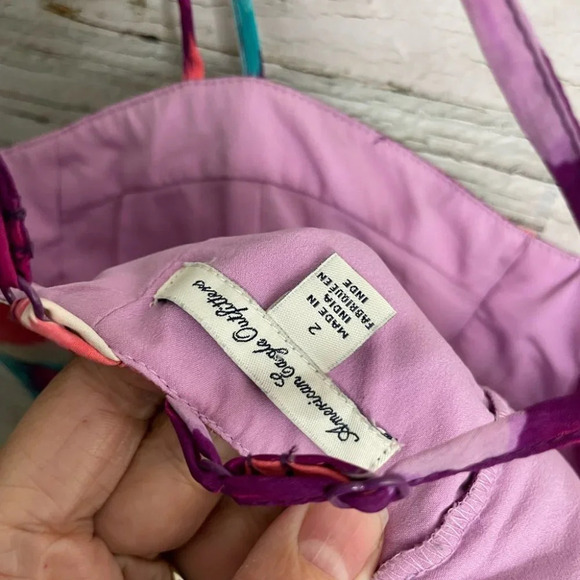 American eagle blue pink mini dress size 2 - Picture 4 of 9